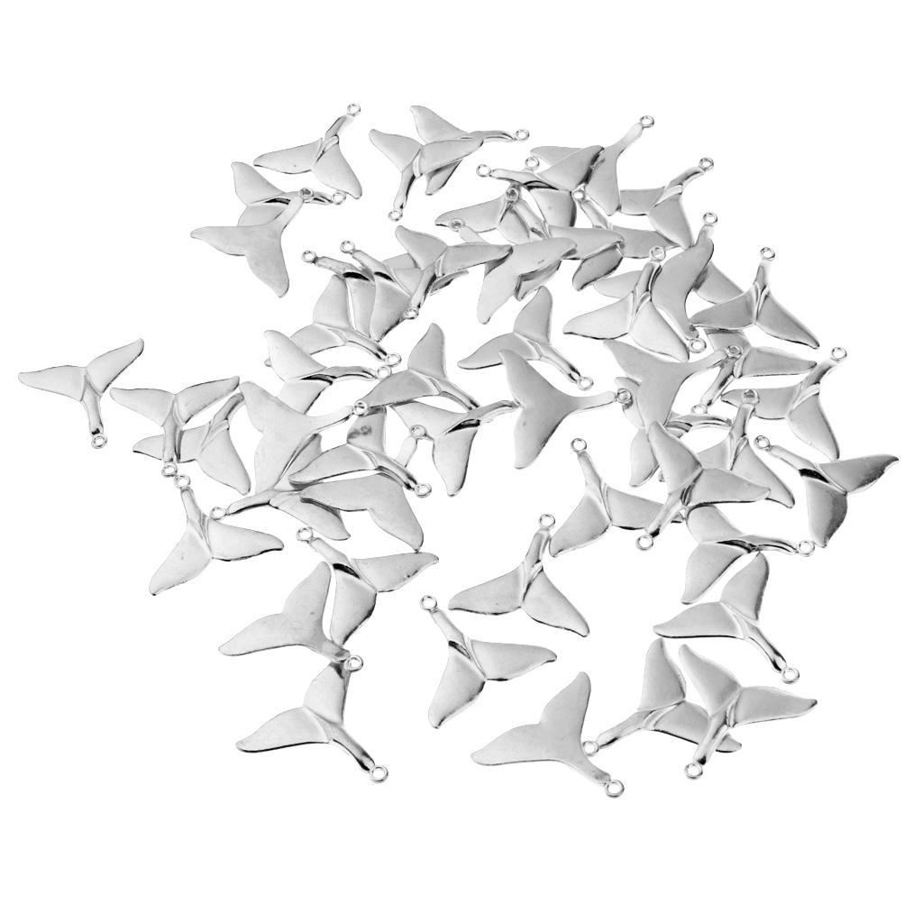 50 Pieces Sea Animal Tail Pendant Findings Bead Crafts