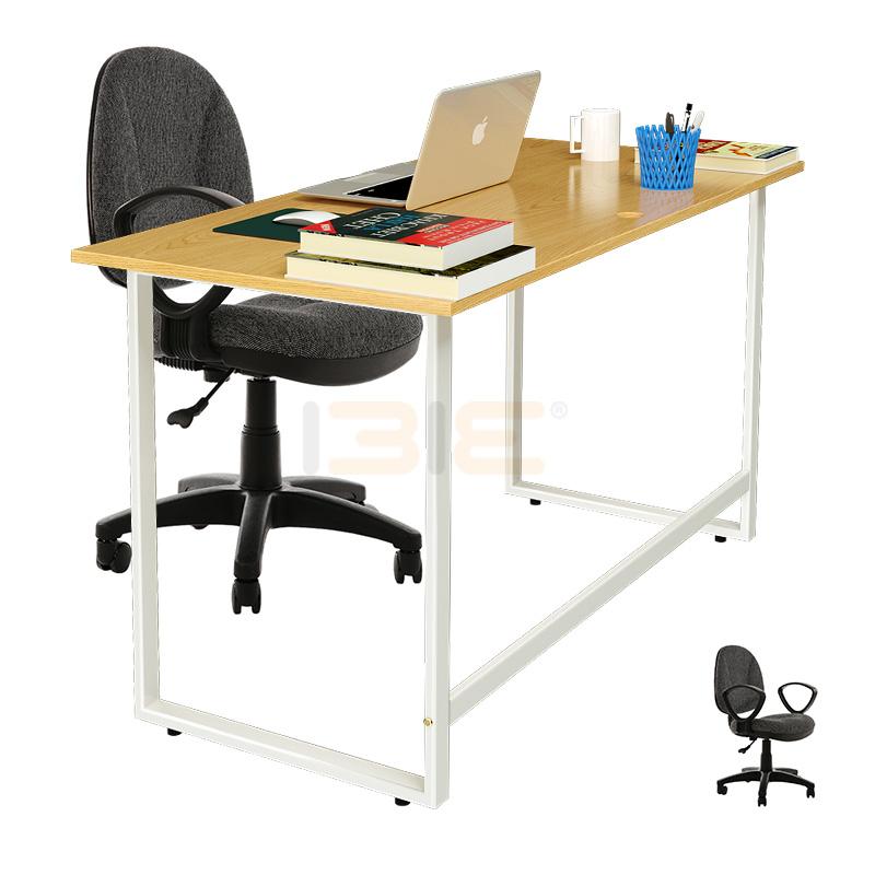 Bộ Bàn Oak-F Trắng Và Ghế Có Tay Đen IBIE IB505