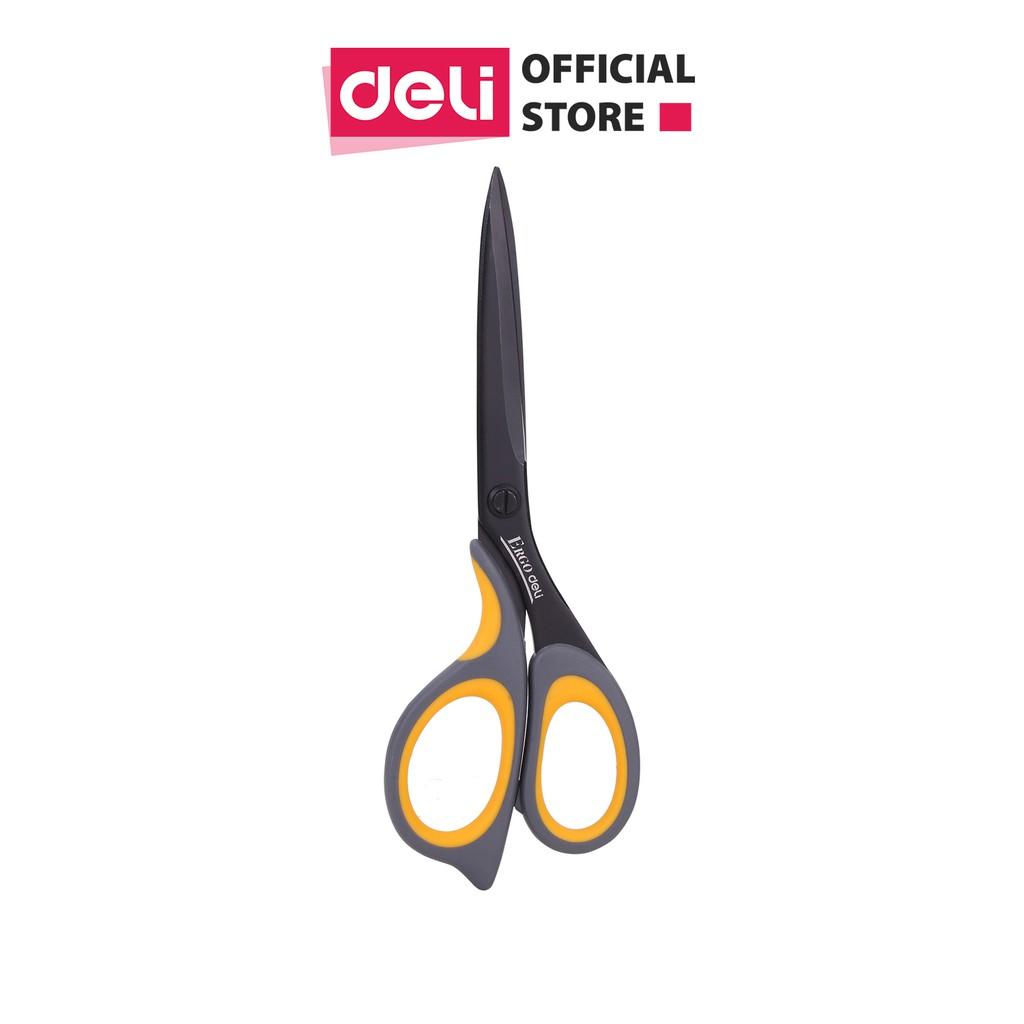 Kéo Văn Phòng 210Mm Deli - Xám Vàng - 1 Chiếc - E77757