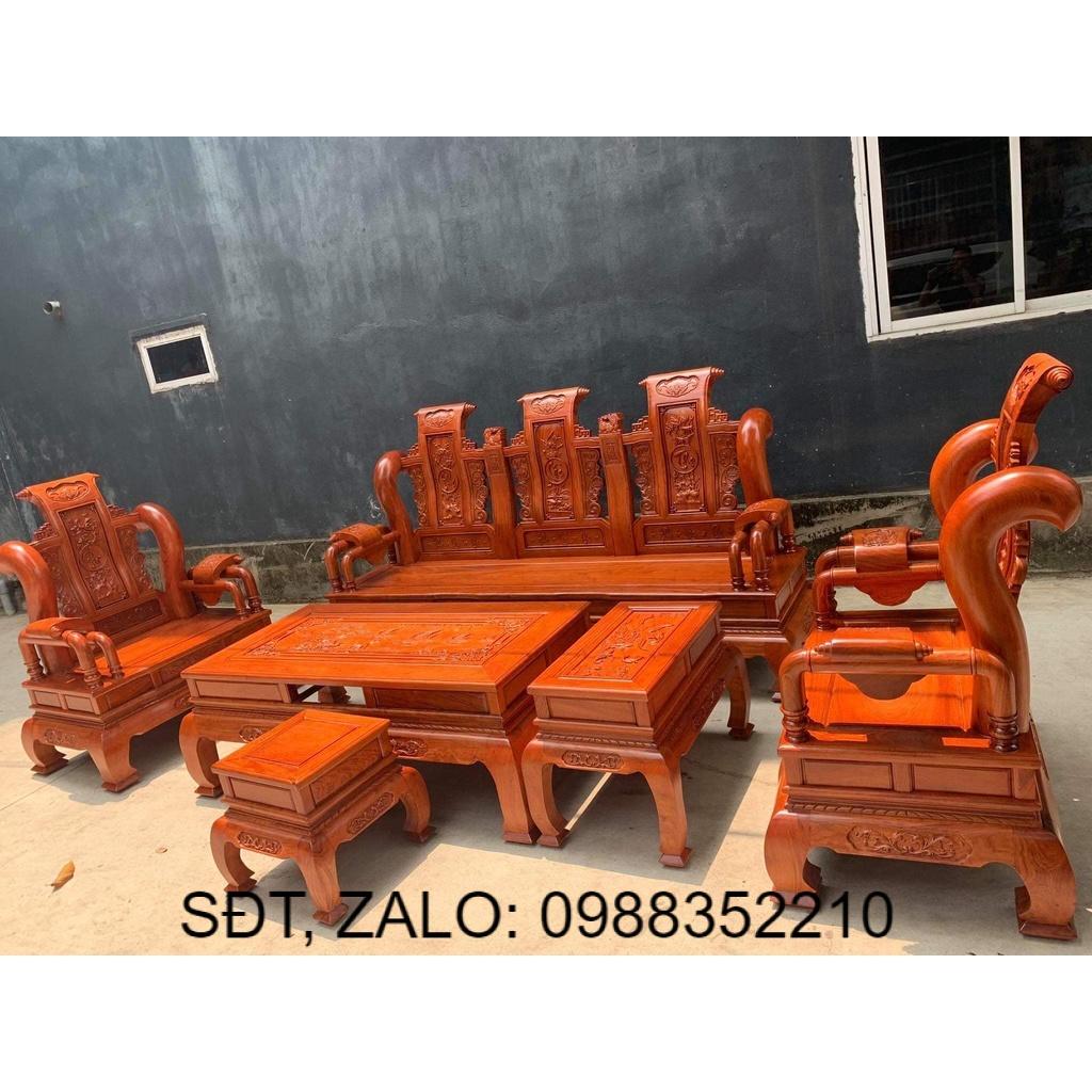 Bộ Tần Thuỷ Hoàng Gỗ Hương Đá tay 12 cột liền , yếm liền hàng khuôn 4 ván 2