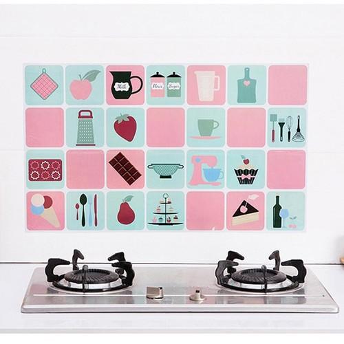 Giấy Dán Bếp Tránh Dầu Mỡ Tráng Nhôm Nhiều Hoạ Tiết 75x45cm 2459 KHO SỈ GIÁ GỐC