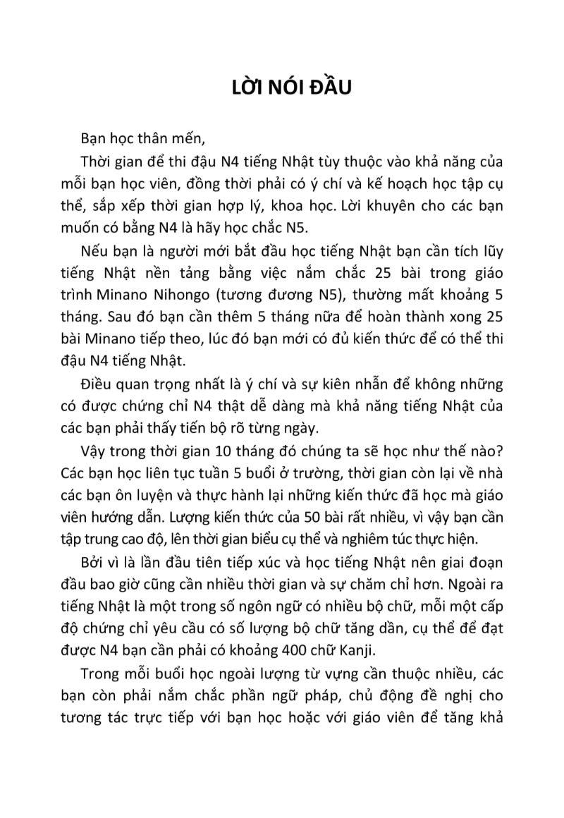 Ngữ Pháp Tiếng Nhật Căn Bản N4