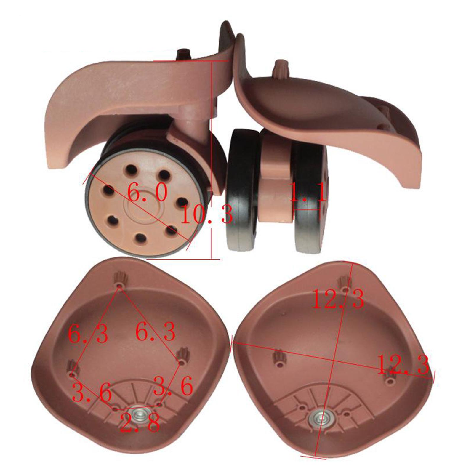 Luggage Suitcase 360  Wheels Swivel Casters-Large Size Black