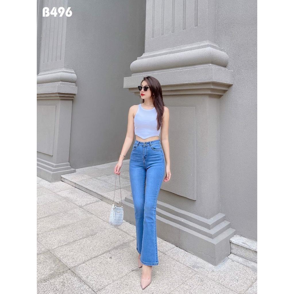 Quần Jeans Nữ Ống Loe Dài Thời Trang Siêu hot