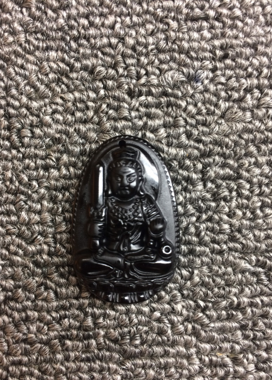 Phật Bản Mệnh Bất Động Minh Vương Obsidian núi lửa