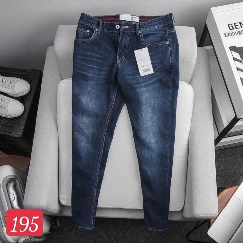 Quần jean nam co giãn hàng xuất khẩu cao cấp slim fit ôm VNXK màu xám bụi
