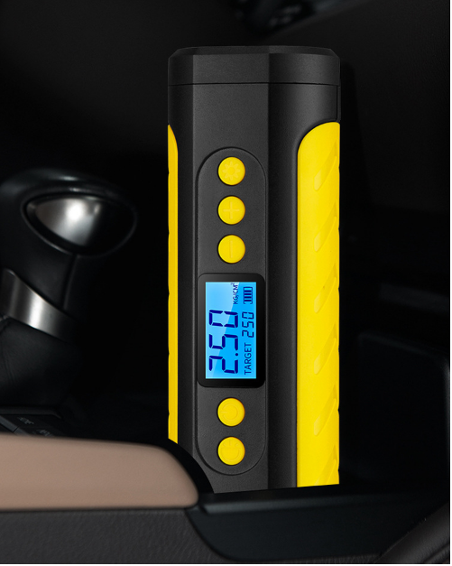Máy Bơm Lốp Không Dây Cầm Tay Pin Sạc Công Suất Cao 80W HECKERMANN