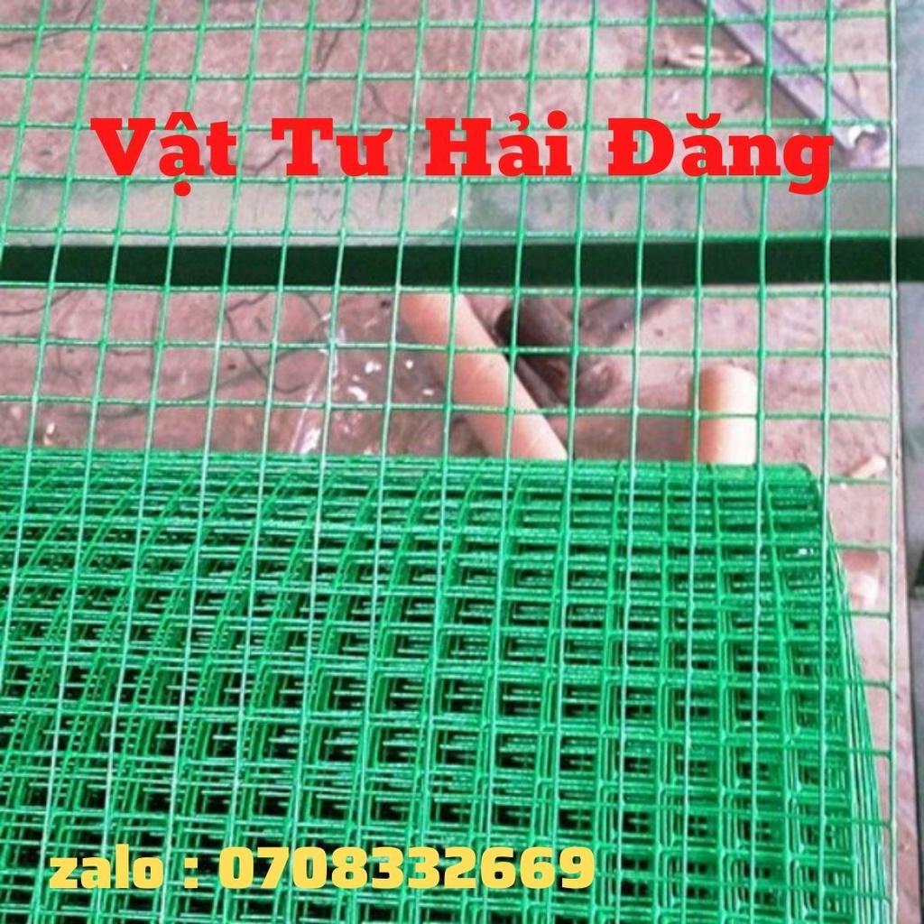 lưới sắt bọc nhựa ( khổ cao 1m và 1,2m - ô vuông 1cm-2cm),lưới sắt bọc nhựa màu xanh,lưới quây vườn