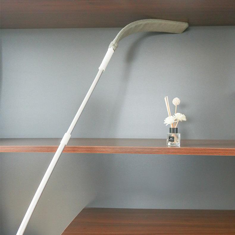 Chổi quét gầm giường, khe tường, gầm tủ đầu mềm kiêm cây lau trần nhà, nóc tủ đa năng 2 trong 1