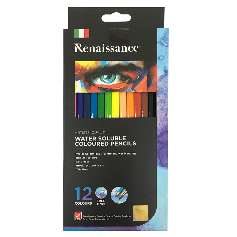 Bộ Bút Chì Màu Nước Renaissance Masterart Series (12 Màu)