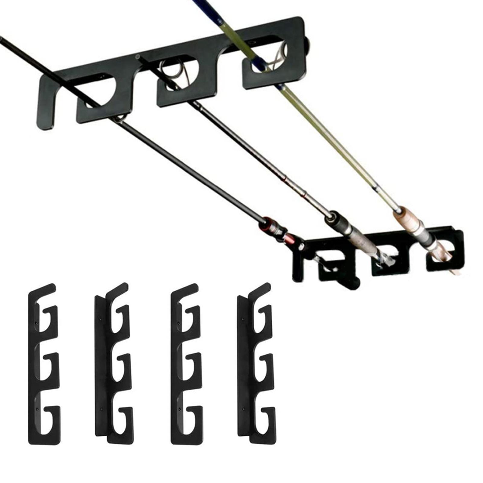 Universal Fishing Rod Storage Rack Wall Mounted Portable Fishing Pole Display Rack