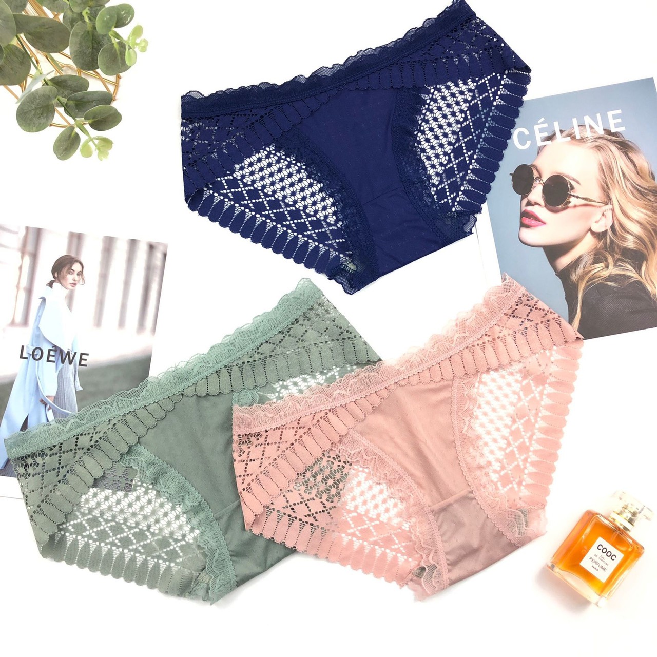 COMBO 5 QUẦN REN PHỐI THUN SANG XỊN MỊN 30200