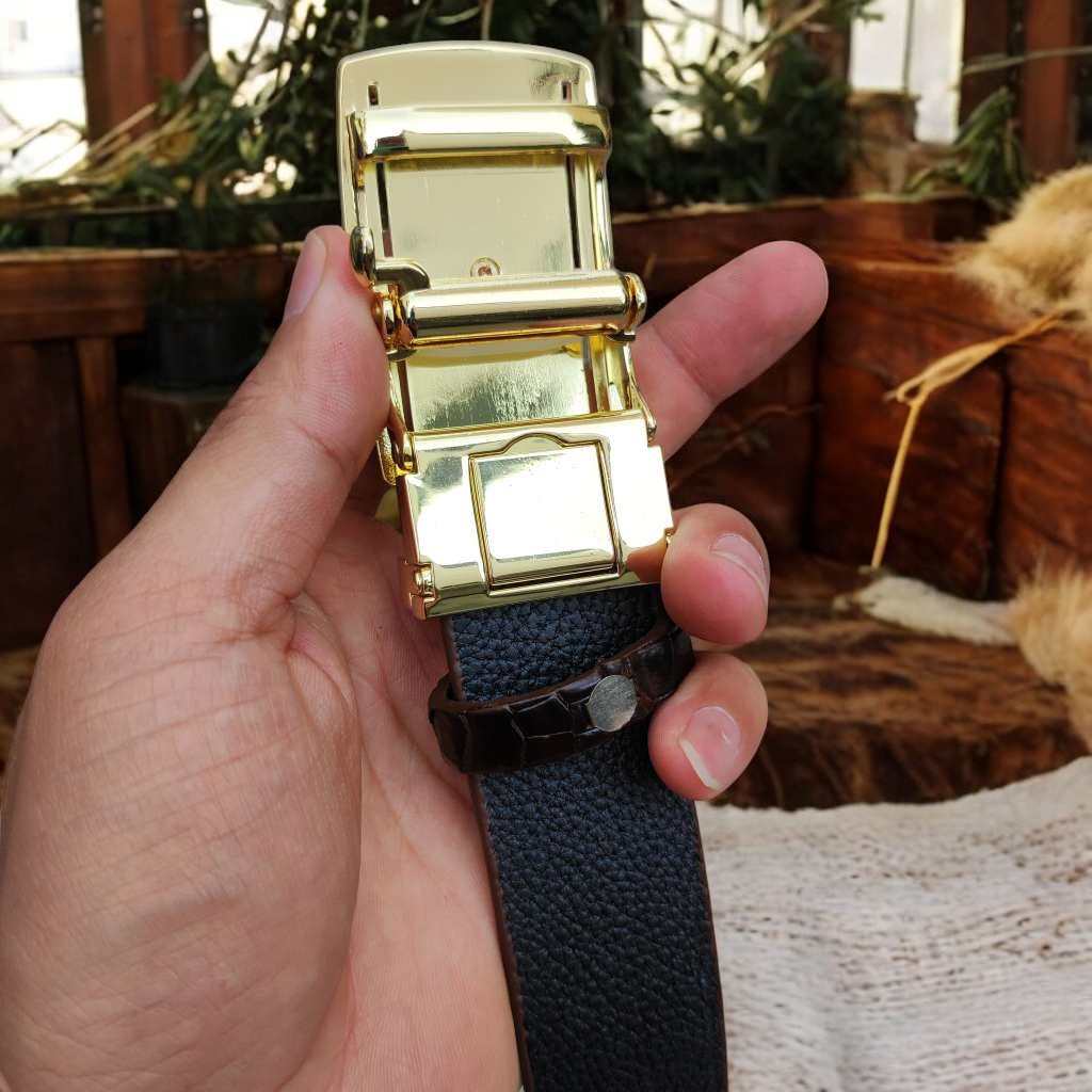 Thắt Lưng Nam Da Da Bụng Cá Sấu Rất Mềm Và Đẹp - Dễ Sử Dụng