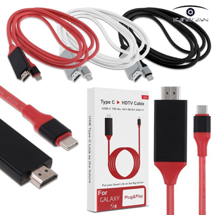 Cáp chuyển tín hiệu Type-C ra HDMI dài 2m cho Android