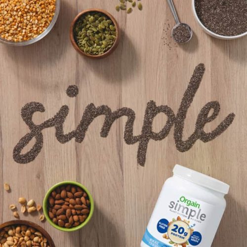 Date 10/26 Bột Đạm Thực Vật Protein hữu cơ Orgain Simple Organic Protein Powder 567g Vị Vanilla