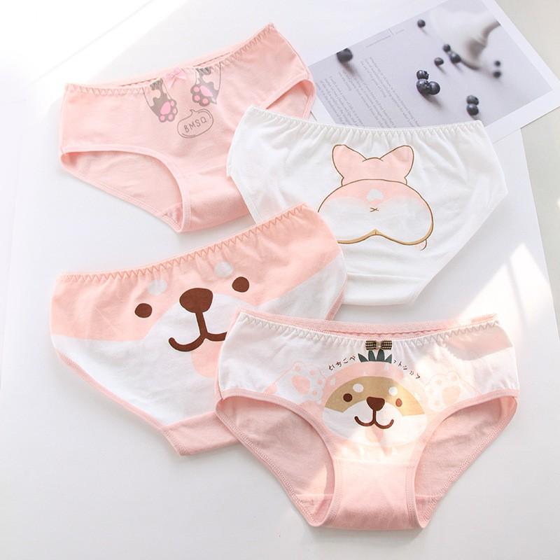Quần Lót Nữ Cotton Thời Trang Hình Thú Xuất Hàn Hàng Loại Đẹp.