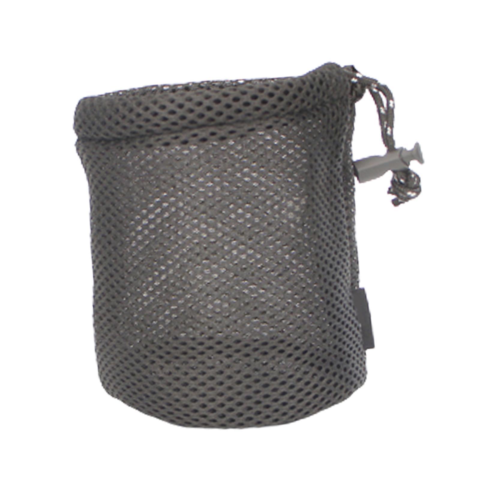 Camping Net Bag Ultralight Mesh Drawstring Bag for Camping Travel Hiking