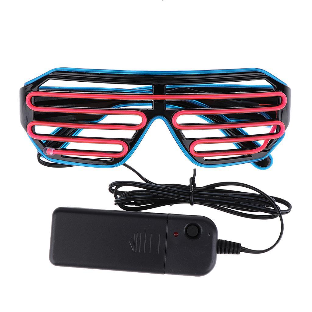 Halloween LED Light Up Shutter Eye Mask Masquerade Party Cosplay Mask
