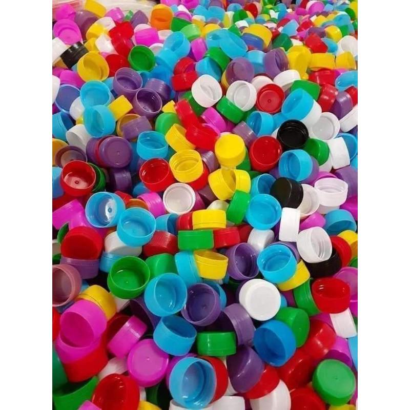 100 nút chai nắp chai nhựa màu sắc