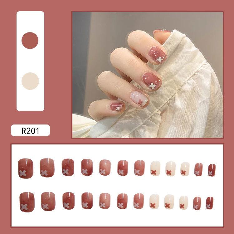 Móng tay giả kèm keo 24 móng đẹp làm nail noel