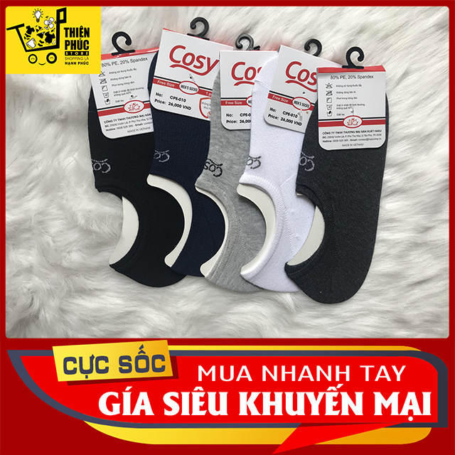 VỚ HÀI NAM COSY 010 - TRẺ TRUNG, TONE MÀU NHẸ NHÀNG DỄ PHỐI ĐỒ - HÀNG THƯƠNG HIỆU CHẤT LƯỢNG