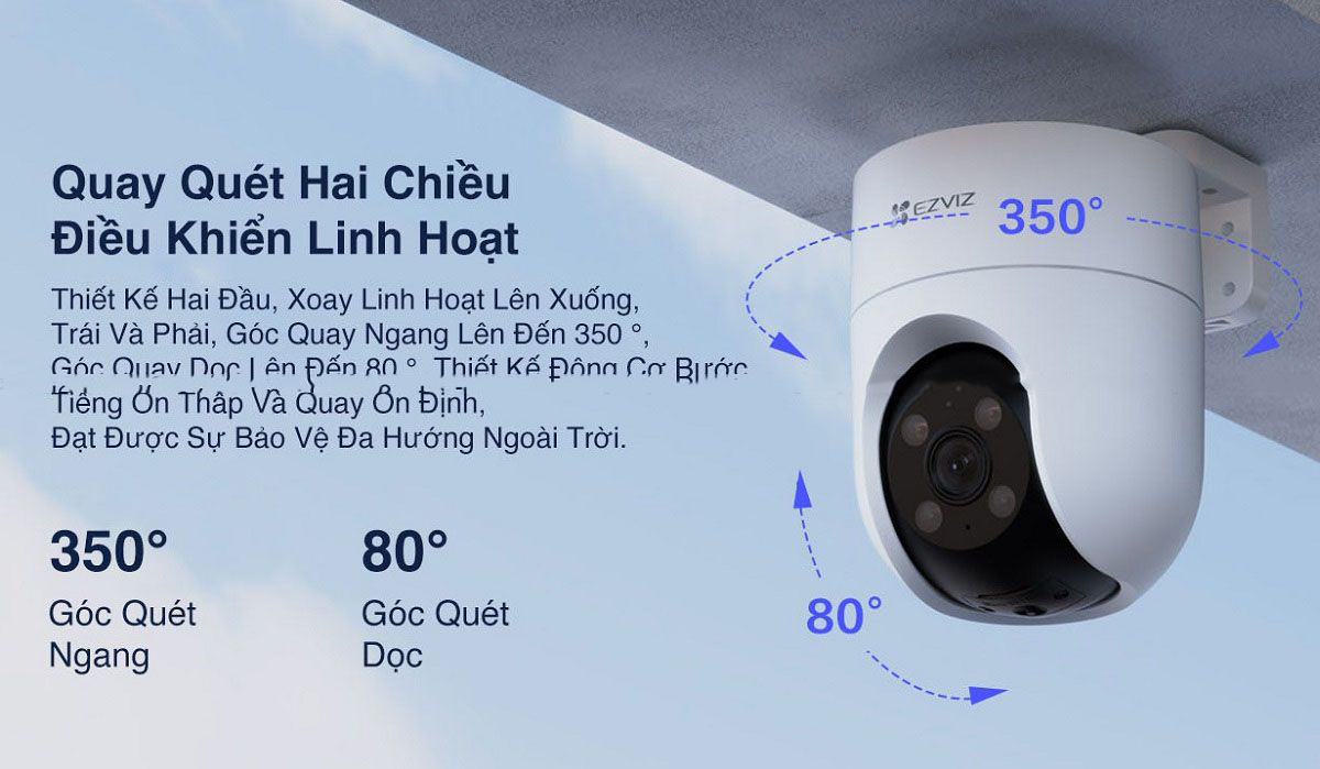 Camera H8c 2K EZVIZ 3MP Không Dây Ngoài Trời Thông Minh Giá Rẻ-hàng chính hãng