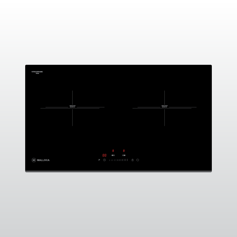 Bếp kính âm 2 từ Malloca MH-732 IN - Hàng chính hãng