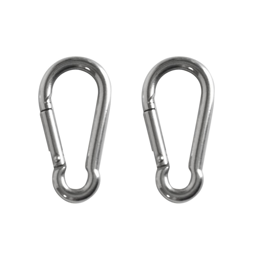 Set 2 Khóa Móc Nhanh Carabiner Bằng Thép Không Gỉ 304