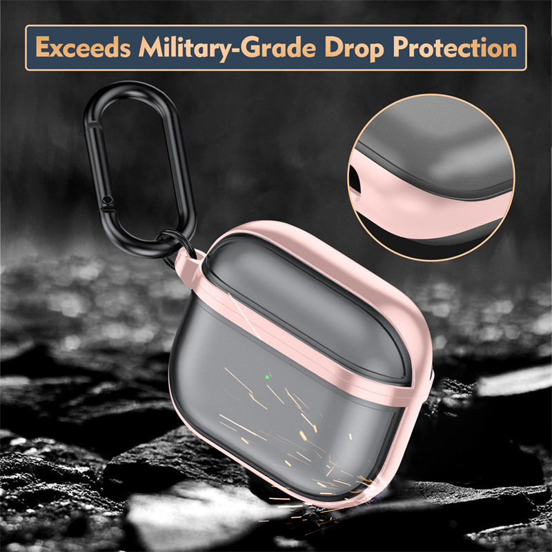 Bao Case PC Trong Suốt Viền Color cho AirPods 3 - Hàng Chính Hãng