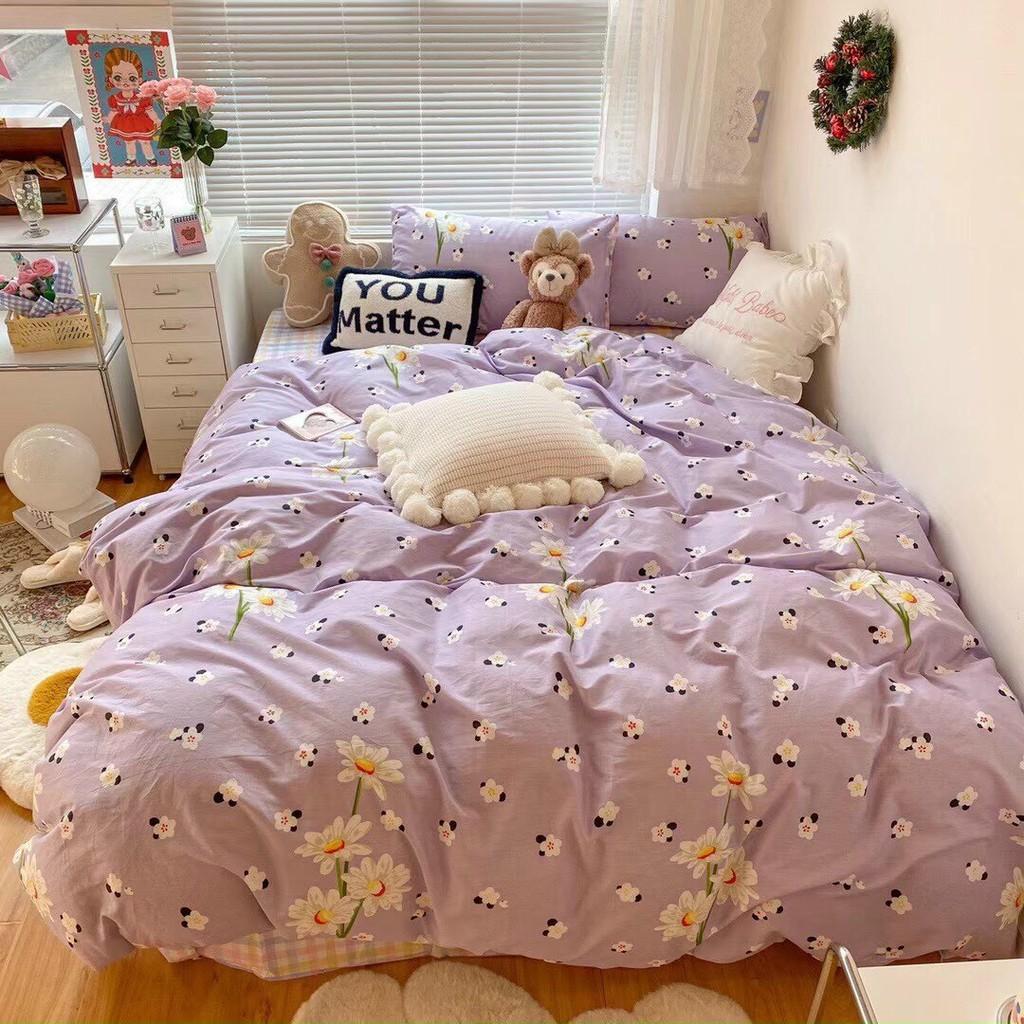Bộ chăn ga gối Cotton Organic M2T bedding chăn ga Hàn QUốc mẫu mới 2021 100%Cotton mềm mịn mát