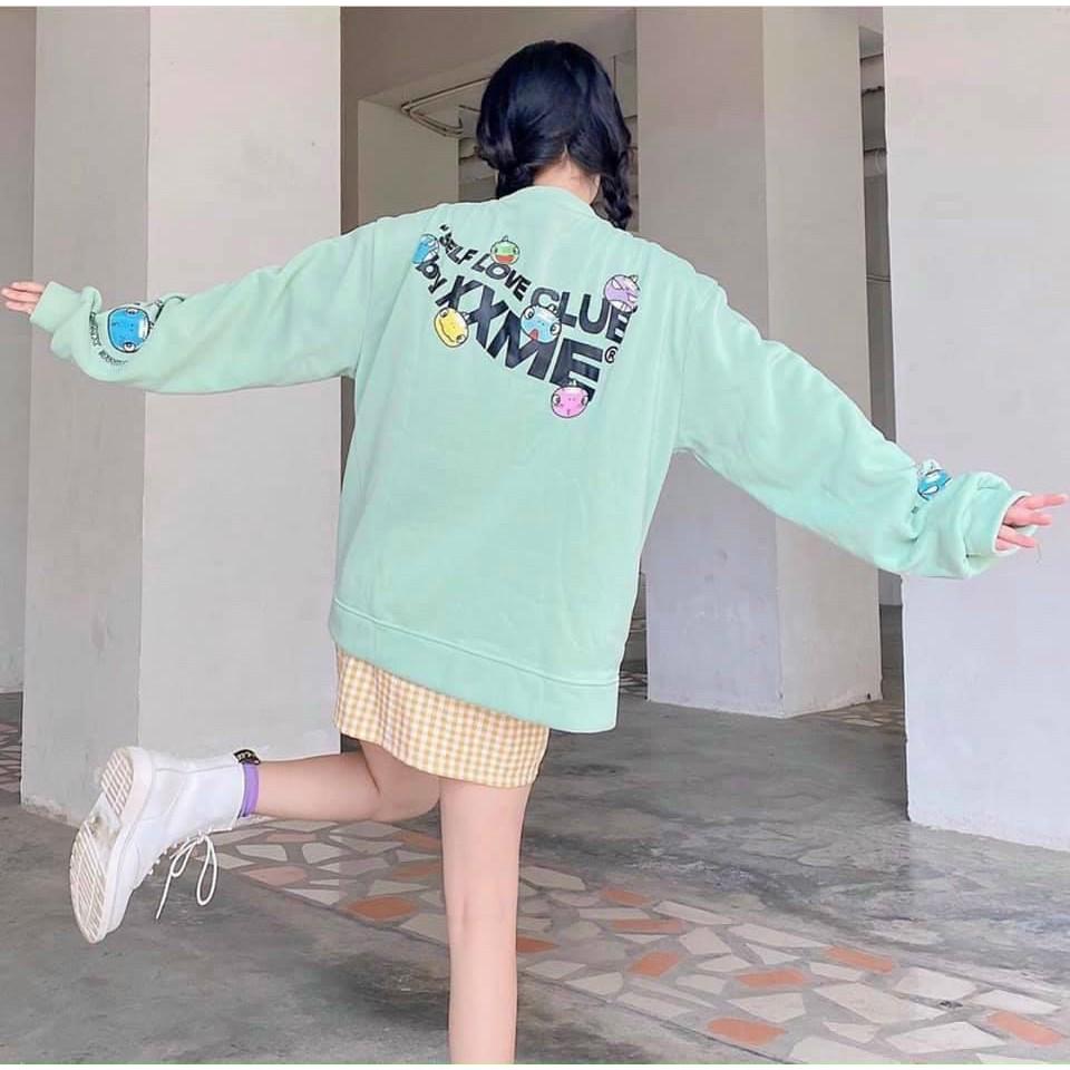 ÁO KHOÁC BOMBER NÚT CHỮ SELF LOVE CLUB - UNISEX NAM NỮCUTE