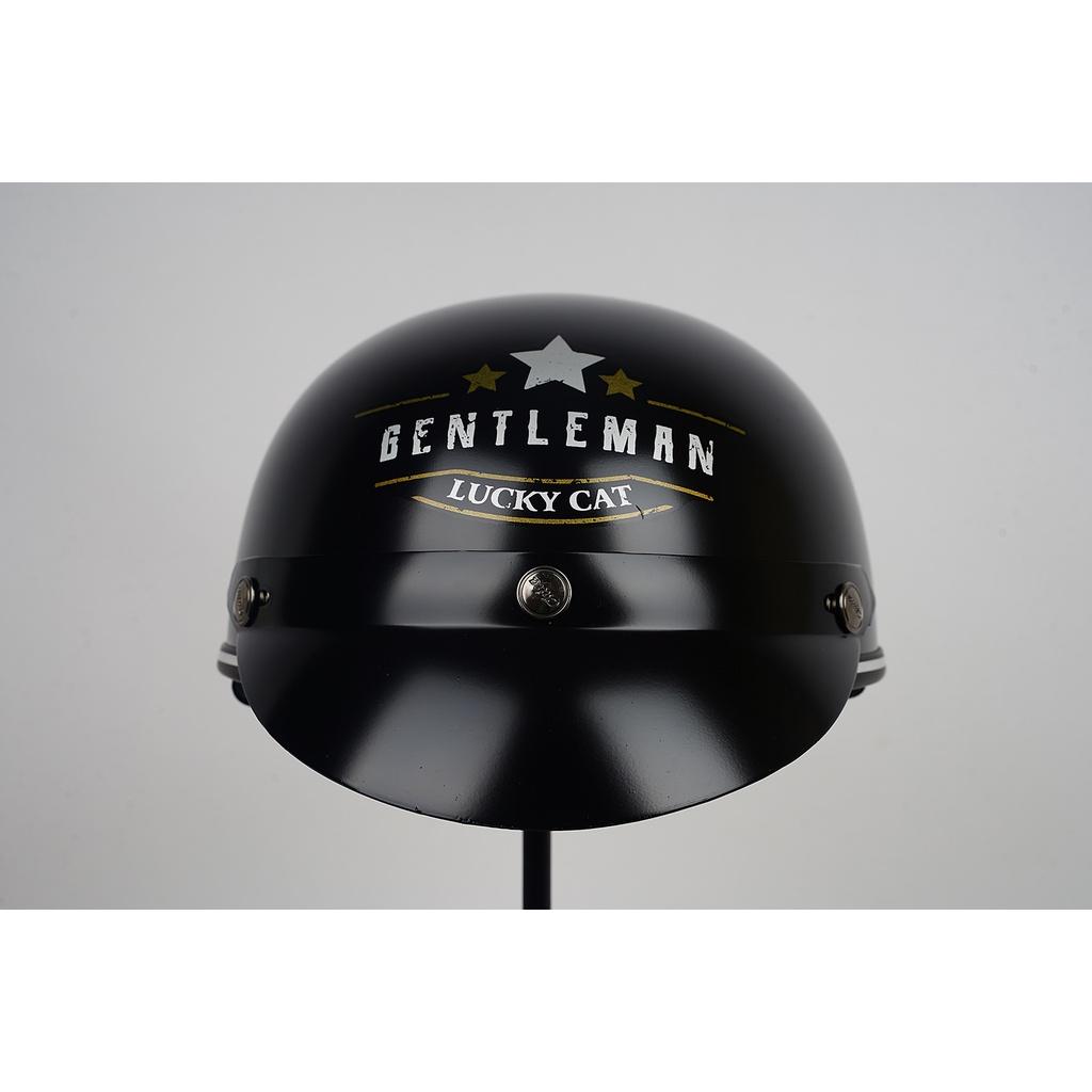 Mũ Bảo Hiểm 1/2 Đầu CHITA HELMETS CT6B1 Tem Gentlemen Cat