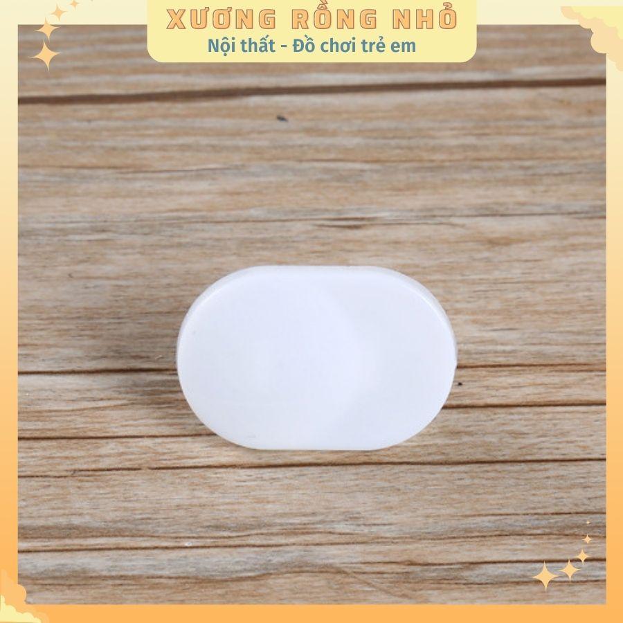 Combo 5 Nút Bịt Ổ Điện Chống Cháy, Chống Giật An Toàn Cho Bé- Che Ổ Điện 2 Chân Cao Cấp-Xương Rồng Nhỏ