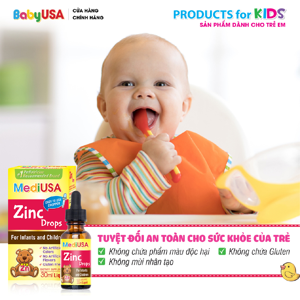MediUSA Zin C Drops - Thực phẩm chức năng