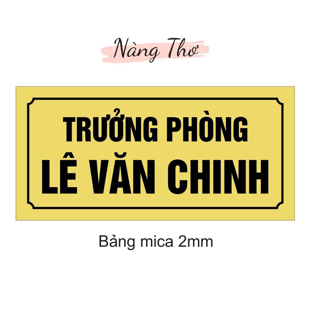 INOX ĂN MÒN & MICA BẢNG TÊN ĐỂ BÀN VĂN PHÒNG_THIẾT KẾ DECAL VIP