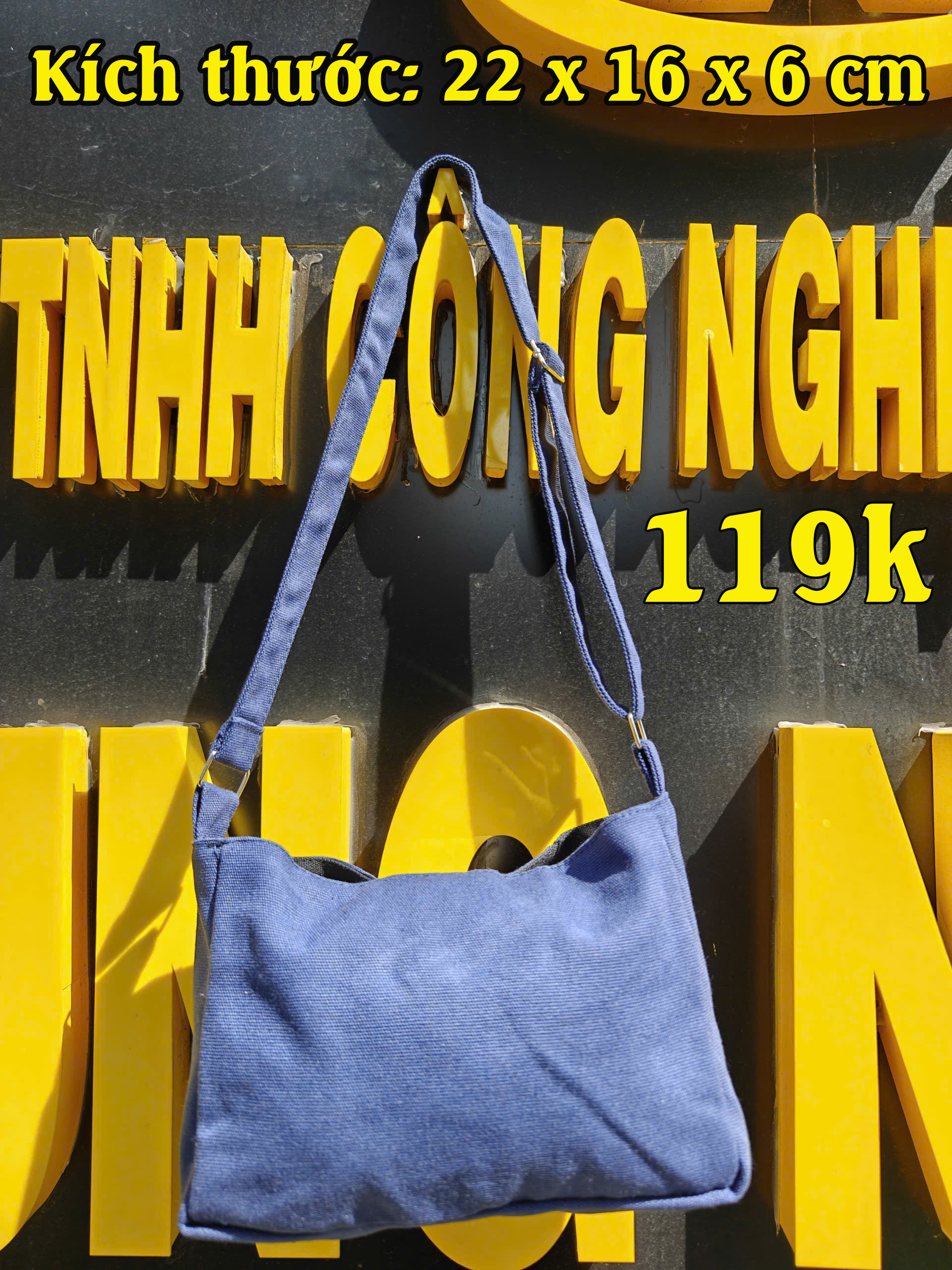 Túi đeo chéo Xbagg cao cấp, Chất liệu canvas