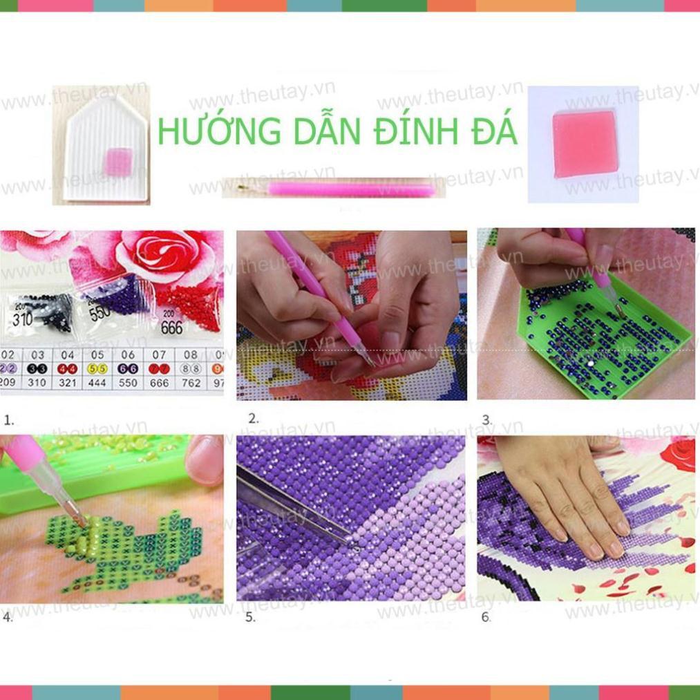 Tranh đính đá chưa đính hạt tròn Đức Mẹ Maria Ban Ơn 61272