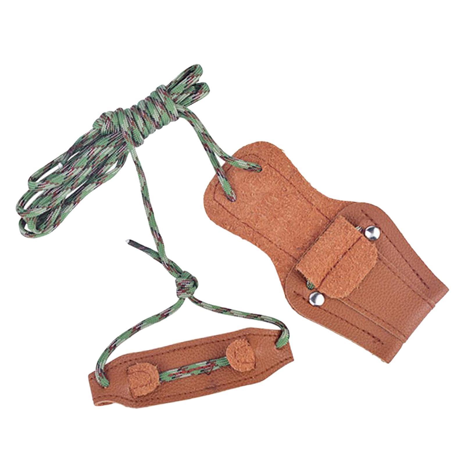 Bow String Stringer  for Longbow Recurve Leather Tip Nylon String