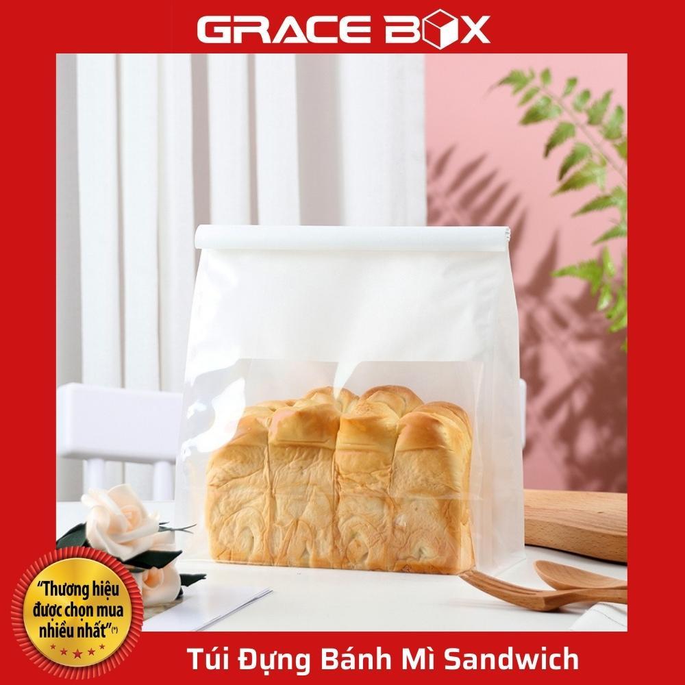 Xấp 10 Túi Đựng Bánh Mì Sandwich, Bánh Ngọt Loại Trơn - Hàng Nhập Khẩu