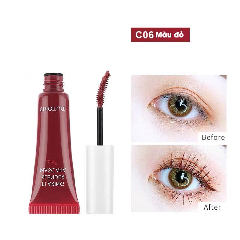 Mascara Chioture Flaring Slender thiết kế dạng tuýp làm dày và cong mi hiệu quả 8g