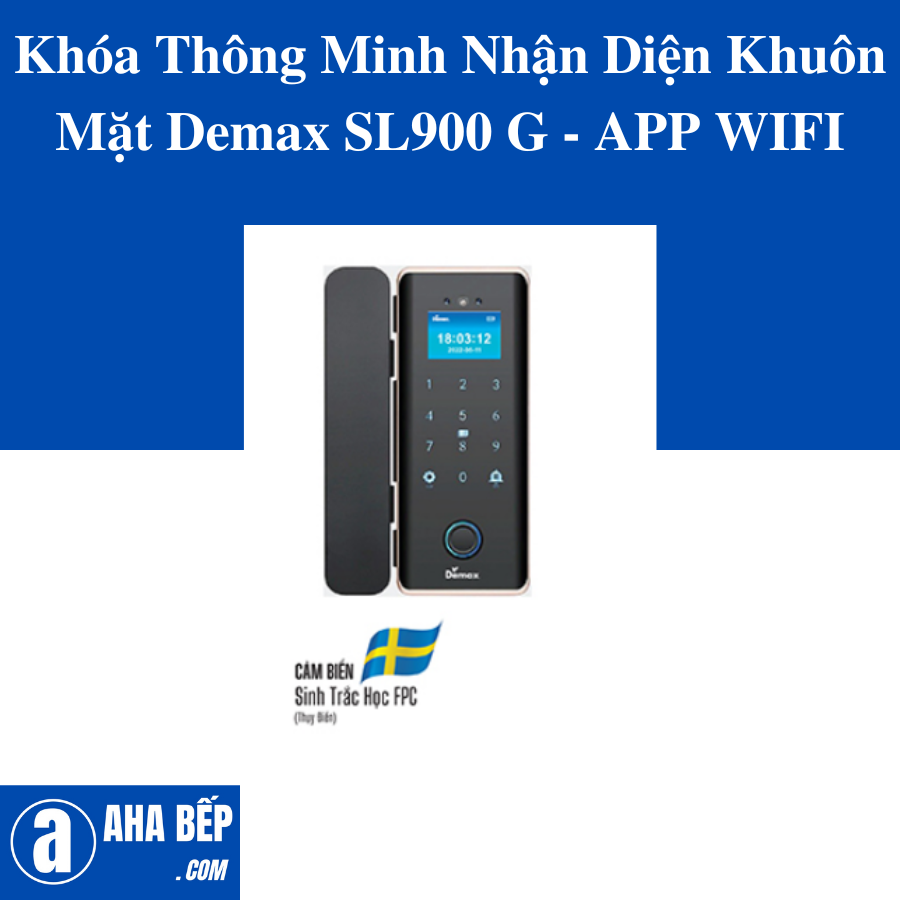 Khóa Thông Minh Nhận Diện Khuôn Mặt Demax SL900 G - APP WIFI. Hàng Chính Hãng