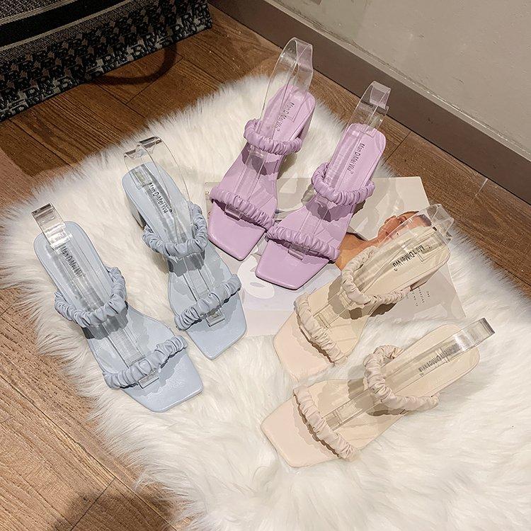 Giày Cao Gót Mũi Vuông Thời Trang Thanh Lịch Cho Nữ