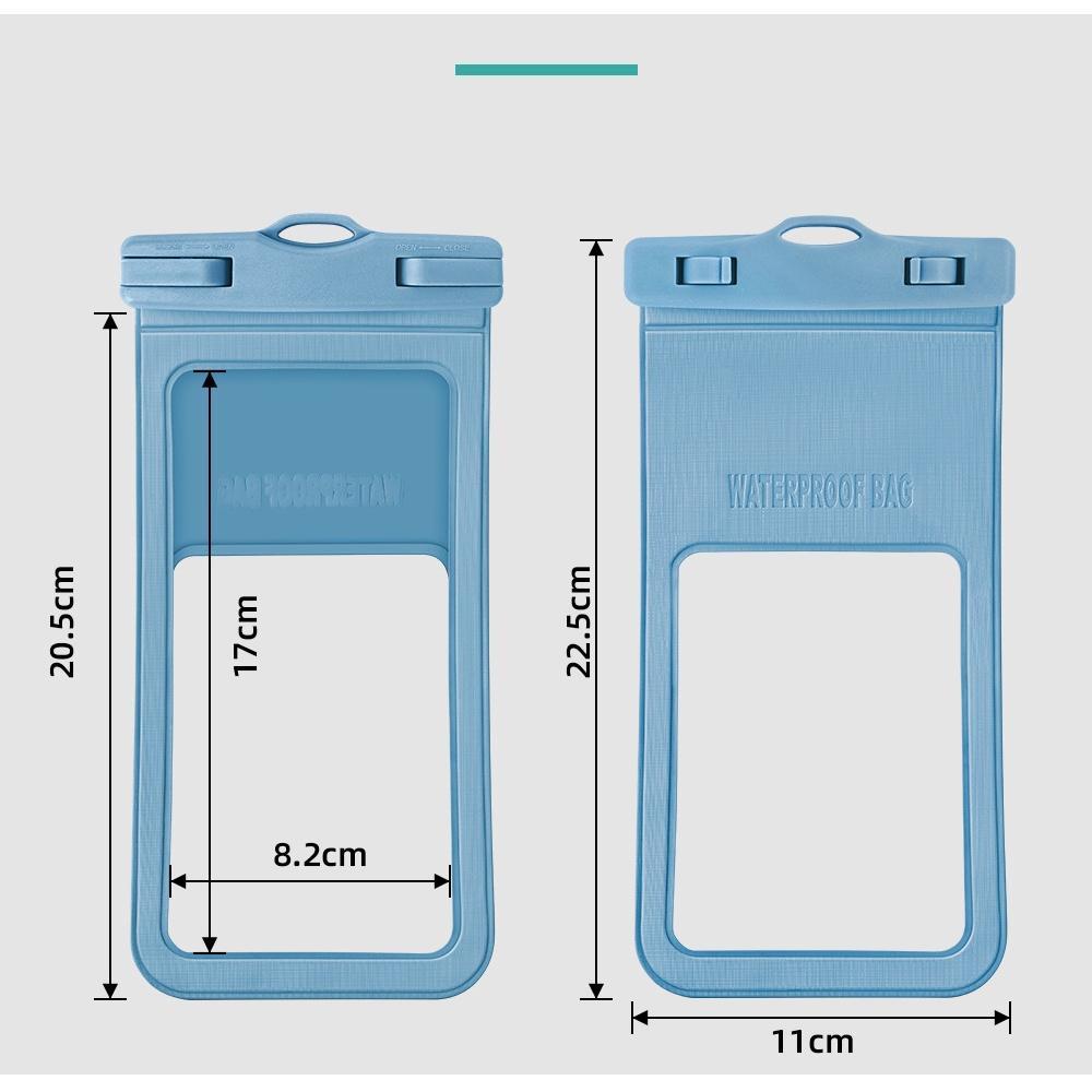Túi Đựng Điện Thoại 7.2Inch Bằng PVC Trong Suốt Chống Nước Dùng Khi Đi Bơi