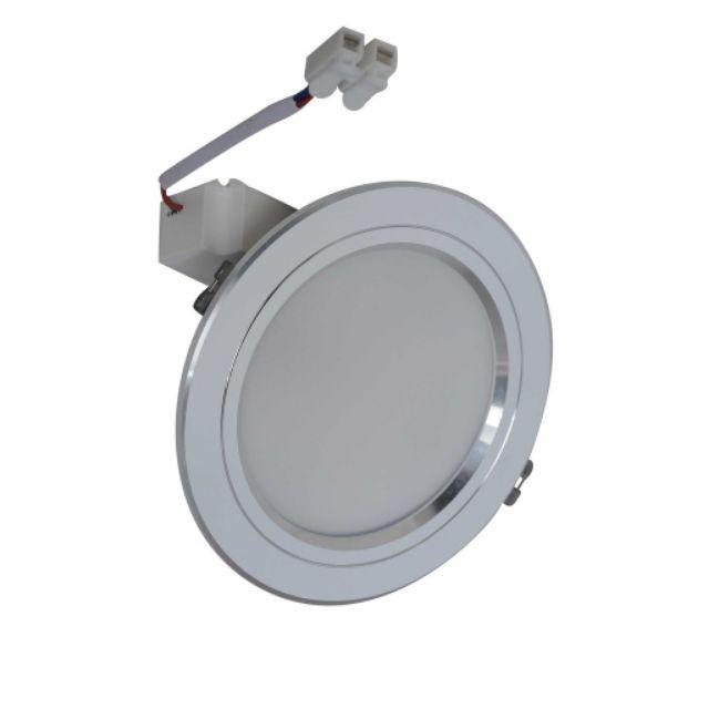 Đèn Led âm trần viền bạc3 chế độ màu -