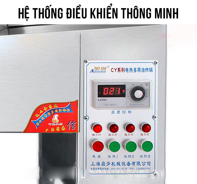 Bếp chiên, nhúng khoai tây, gà rán, thực phẩm công nghiệp 50L NEWSUN - Hàng chính hãng