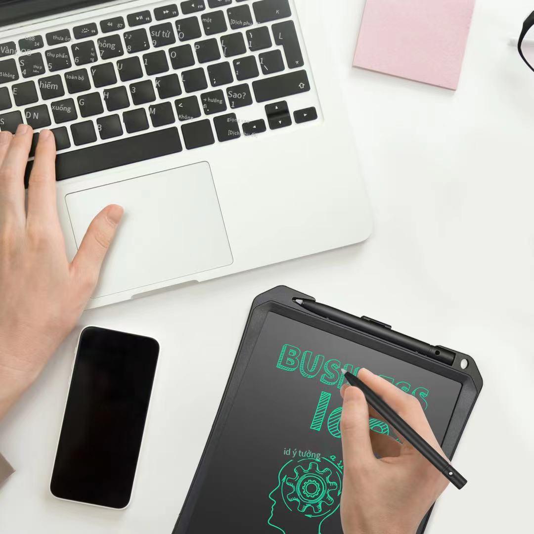 Giao hàng nhanh Màn hình LCD mới Bảng đen nhỏ 10 inch Trẻ em nổi bật Bút dày LCD Chữ viết tay Bảng vẽ Đồ chơi quà tặng Quà tặng