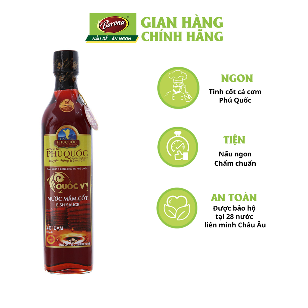 Nước Mắm Phú Quốc QUỐC VỊ 520ml