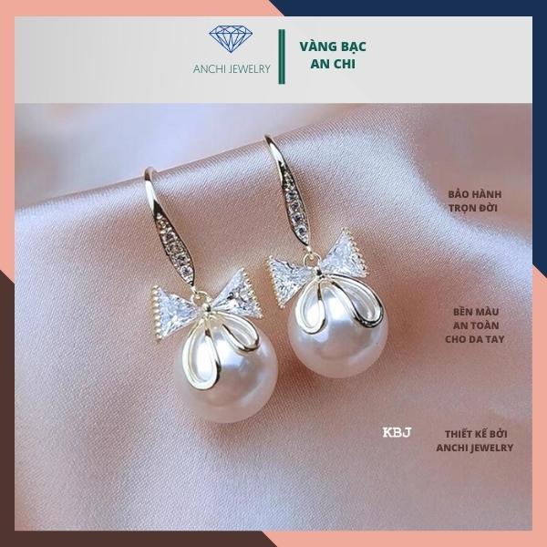 Bông tai bạc cao cấp, mẫu mới sang chảnh,trẻ trung,Hàn quốc,anchi jewelry