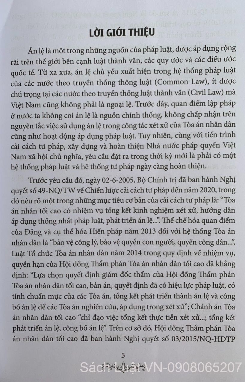 Bình luận khoa học bản án và án lệ - tập 1