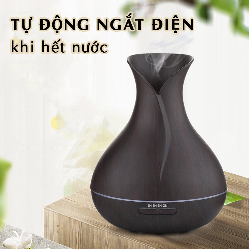 Máy xông, Máy khuyếch tán tinh dầu tạo ẩm cao cấp AROMA DIFUSER dung tích lớn 550ml + Tặng kèm TD Bạc Hà nguyên chất